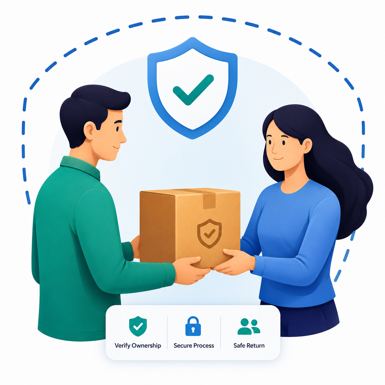 Safe verification and return